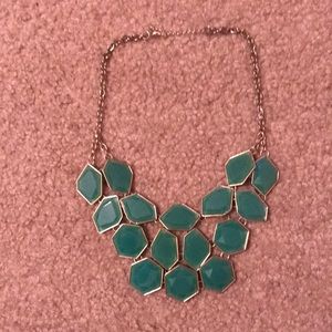 Women’s Teal & Gold Necklace